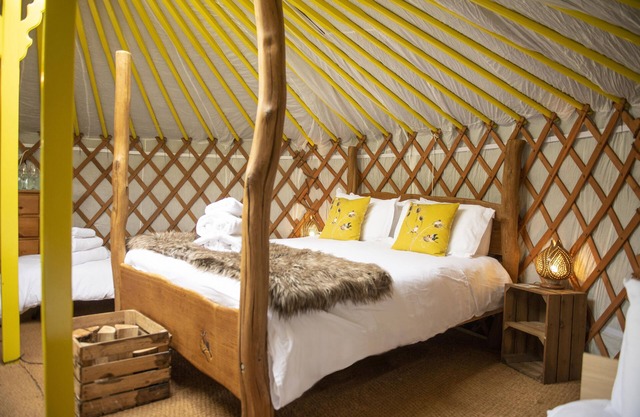 With views across Wether Fell, waking up in Goldfinch Yurt is like no other