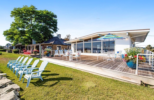 Wonderful Waterfront Escape w/an Indoor Hot Tub, Furnished Deck, & Great Views
