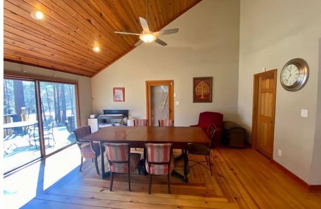 Wooded house near Carrboro with a pool