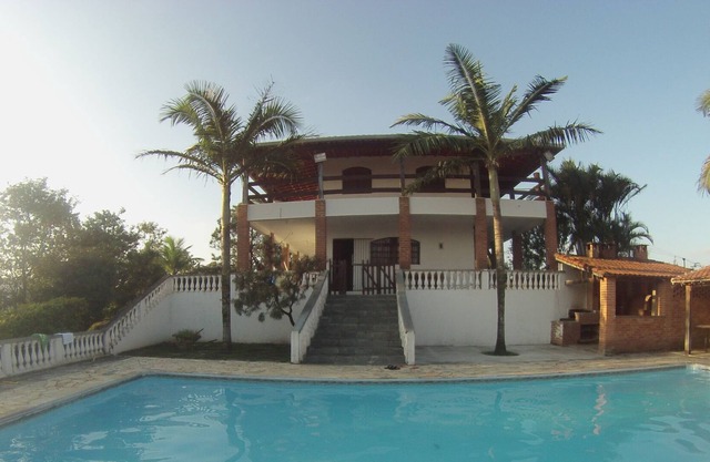 Wooded lot, pool, barbecue, pool and gazebo with beautiful view.