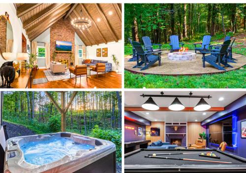 Wooded Oasis, HotTub, Sauna, GameRoom, 15min 2 AVL