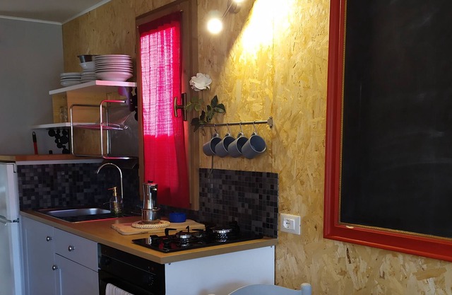 Wooden bungalow for 4 people