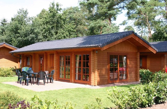 Wooden chalet in a holiday park in the Achterhoek