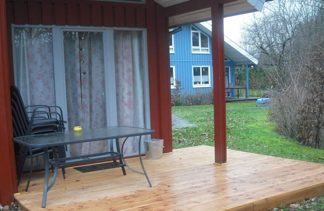 Wooden holiday home Scandinavian style with sauna