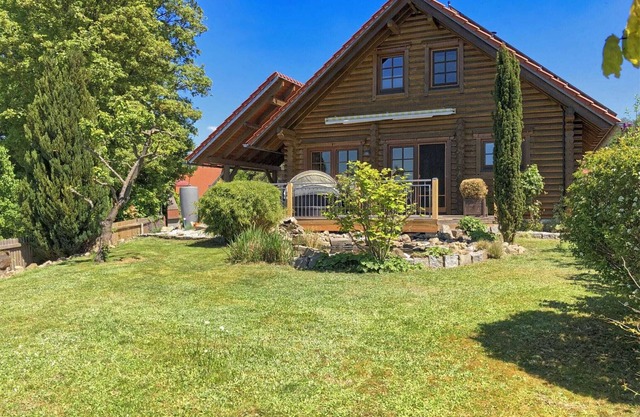 Wooden holiday home with sauna