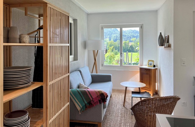 Your own 2BR house: free parking, quiet, Thun 15', any Swiss attraction in 2h!