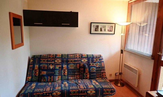 Vallandry Apartment | 150m from ski slopes, 4th floor, view mountain, balcony, tv, ski locker, 22m², Peisey-Vallandry