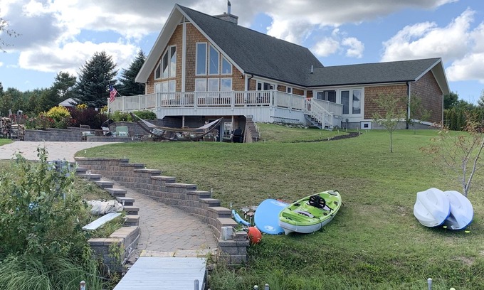 Cheboygan House | 3 acres of Private waterfront property “Events, boat rental, added space“