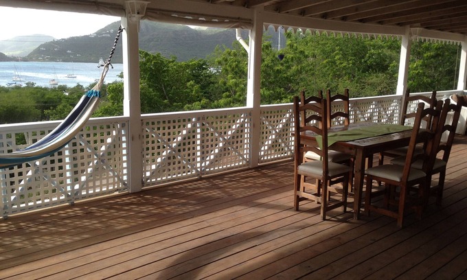 English Harbour Villa | 3 Bed, 2 Bath, Pigeon Beach, A/C, WIFI, Private Plunge Pool, Large Covered Deck.