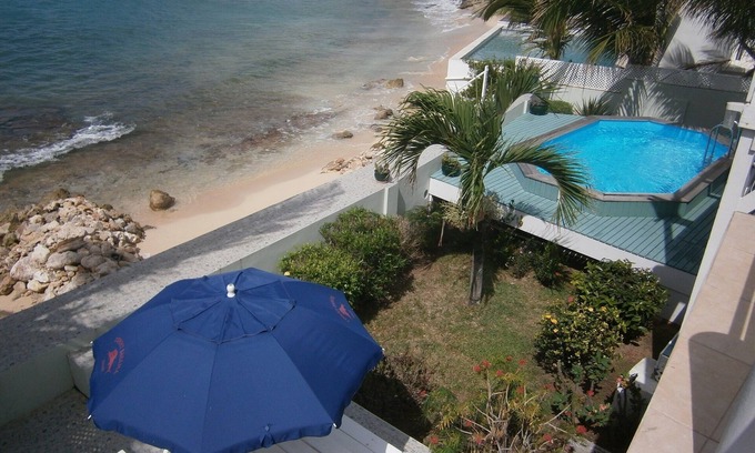 Beacon Hill Villa | 3 BR/3 bath. Sint Maarten DIRECT BEACHFRONT WITH POOL! Rates start at $225/nt!