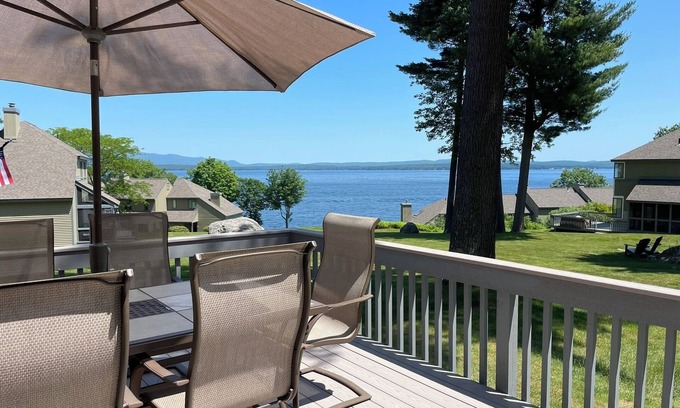 Gilford Condo | 3 BR Townhouse with Gorgeous Lake Views, Sandy Beach, Pool & Tennis