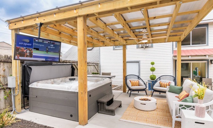 Butchertown House | 3 Story Nulu Home with Epic Patio and Hot Tub
