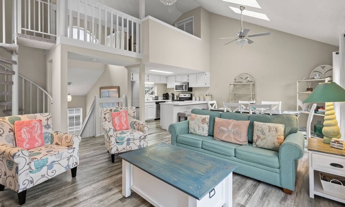 Arcadian Shores House | 3BR 2BA Villa in gated Kingston Resort - short walk to the beach! Sleeps 8!