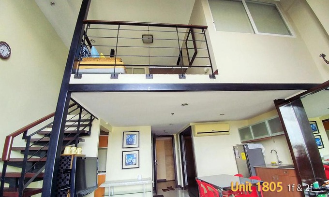 Santa Cruz Apartment | 3Rooms -74m² 17F, 2Floor(Loft type) Condo, Crown Regency Tower3 #Mango sqare