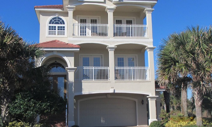 Palm Coast House | 4 bedrooms - 3 floors of relaxation, Ocean & Lake view, Elevator, 2 heated pools