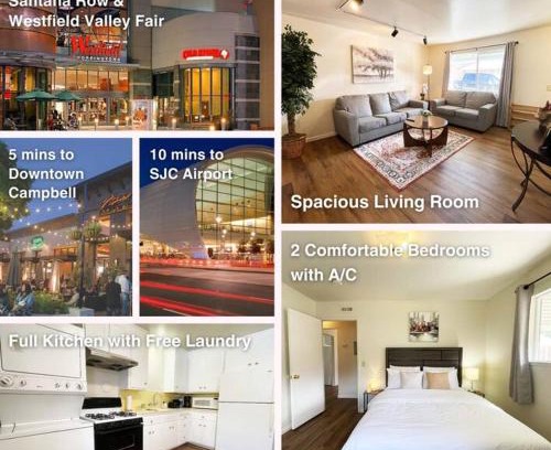 Campbell House | 434-Campbell Cozy & Bright 2B/1b/AC/close to Downtown