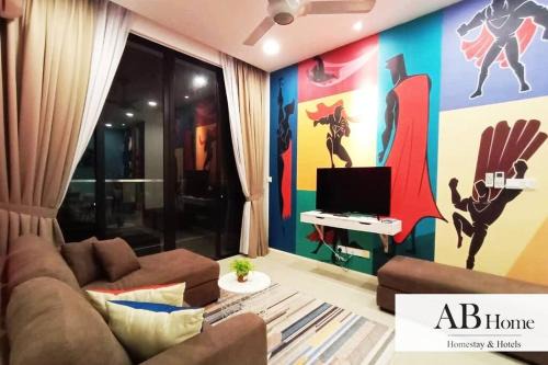 Medini Apartment | ABHOME "01-MARVEL SUITE" #D'Pristine #Legoland #Walk 200m #Medini Iskandar #JB