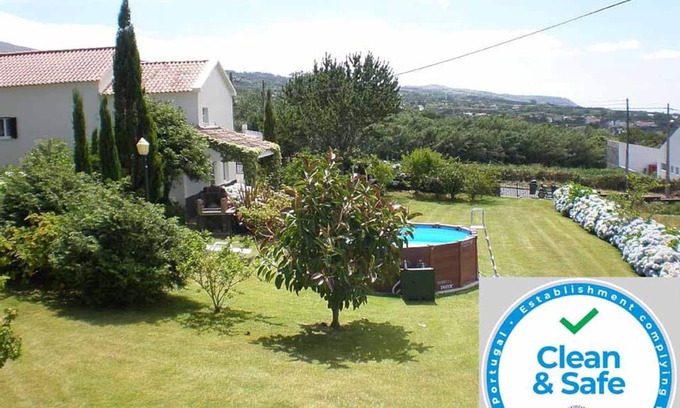 Ponta Delgada House | AHR - Casa do Canto, gorgeous house garden with pool, panoramic sea view AL 178
