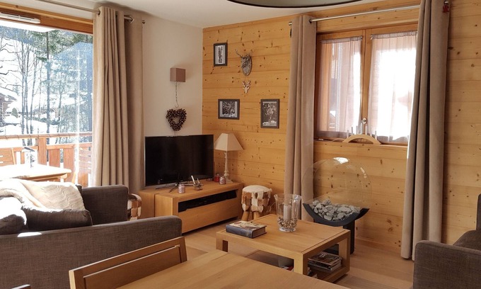 Les Gets Apartment | Apart. 3 * -LES GETS-6 Pax- 70 m2-WIFI-2 CH * 2SDB-150m. PERRIERES EXPRES TELESIEGE