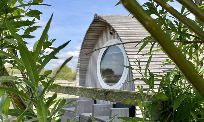 Brightlingsea Cabin | Armadilla 2 at Lee Wick Farm - cozy glamping for 2 adults with optional hot tub