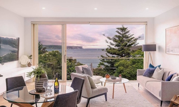 Mosman Apartment | Balmoral Bliss - Expansive Views to Iconic Sydney Heads, steps to Balmoral Beach.