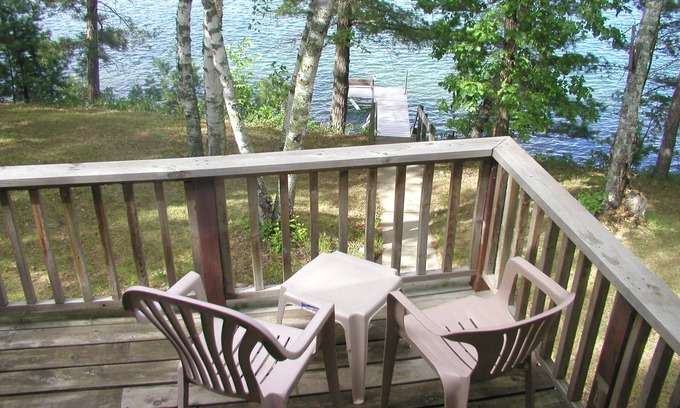 Nevis Cabin | Beautiful cabin with awesome lake view of crystal clear/sandy Lake Belle Taine