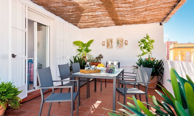 Historical Center Apartment | Beautiful Duplex Penthouse with Private Terrace. Alfalfa T.