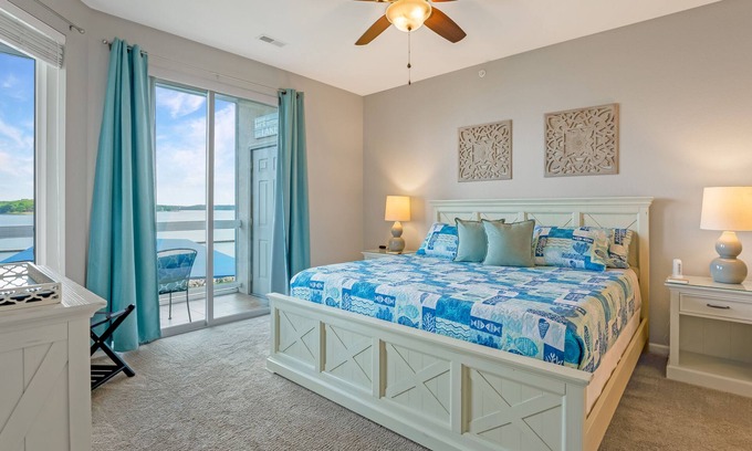 Osage Beach Condo | Believe the 275+ 5 star reviews! Main waterfront & boat slip, Ice cream machine.