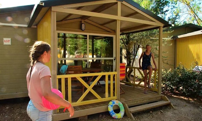 Canet Ski Chalet | Camping maeva Club Les Rivières * - Chalet Gitotel 3 Rooms 5 People Air Conditioned + TV