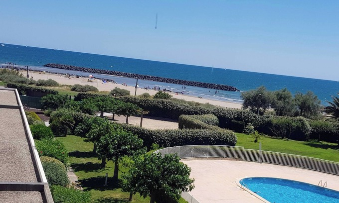 Cap d'Agde Apartment | CAP D'AGDE LES RIVAGES DE ROCHELONGUE facing the sea