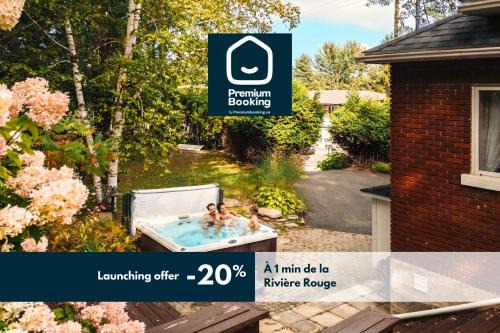 Huberdeau Ski Chalet | Chalet Alpin Walk to Lake and Beach with Spa and BBQ