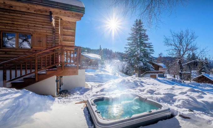 Les Gets Ski Chalet | Chalet Joux Verte - beautiful ski base for 8 with spa - OVO Network