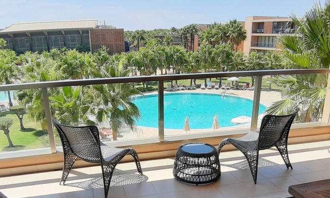Salgados Apartment | Charm Apart, Fantastic view over Pool & Garden, Full Air-Con, Uk TV & FREE Wifi!
