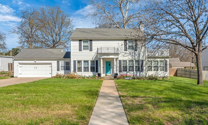 Topeka House | Charming 4BR family home w/private deck off master, big yard and patio