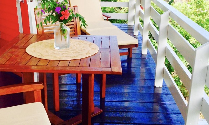 English Harbour Apartment | Charming Studio Apartment with Terrace overlooking Falmouth Harbour , A 2.