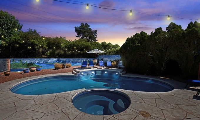 Phoenix House | Chic Getaway: Sparkling Pool, Outdoor Oasis, Game Room Fun, & Abundant Amenities