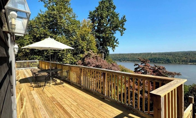Town of Lloyd House | Classic Hudson Riverfront Home & Pool with Spectacular View