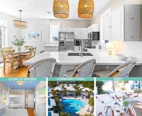 Seagrove Beach House | Coast & Key Cottage by Stay On 30A- Pool, Bikes
