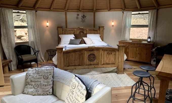 Weed Cabin | Cozy Yurt in the Woods for a Romantic Off-Grid Escape near Weed, California