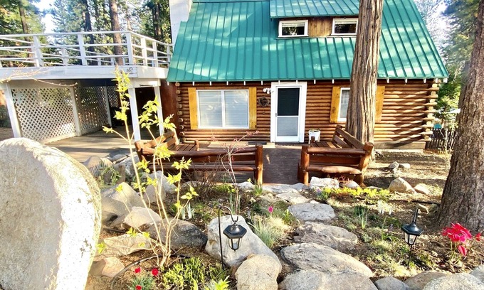Kings Beach House | Enchanted Cabin - Walk to Lake, Hot tub & Pet Friendly!