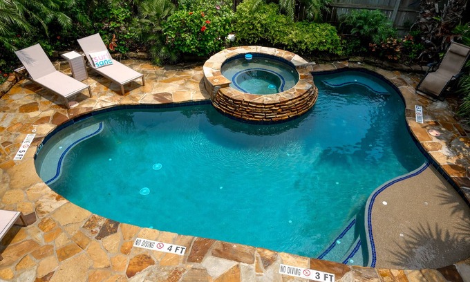 South Padre Island House | Enchanting Private Oasis w/Heated Pool & Hot Tub- Premier Host