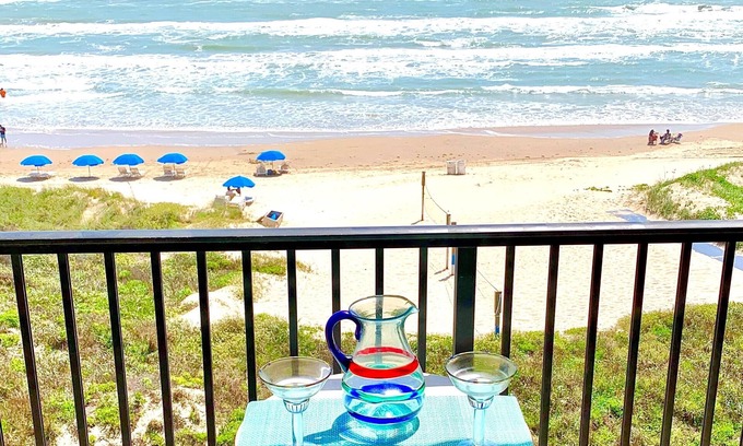 South Padre Island Condo | ESCAPE to Bright Top Floor Beachfront Condo in Perfect Location