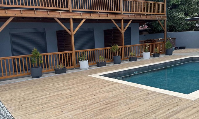 Cayenne Apartment | Expt T1 avec piscine a 50 metre de la mer