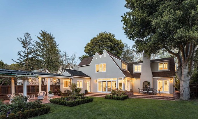 Old Palo Alto House | Exquisite Palo Alto Home with Lovely English Gardens