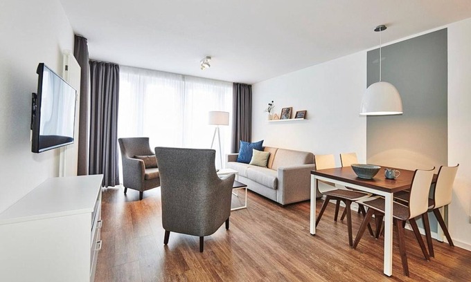 Bensersiel Apartment | Family apartment near the beach with balcony including use of swimming pool & sauna -