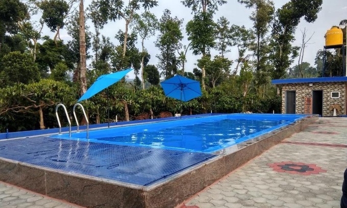 Mudigere Villa | GiriDarshini Homestay - Pool, Falls, 3BH & Estate