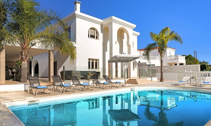 Paralimni Villa | HARMONY VILLA - 6BED with large private pool located on Ayia Napa Hills