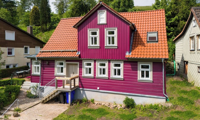Wildemann House | Holiday Home 'Bergmann' with Mountain View, Private Terrace and Wi-Fi