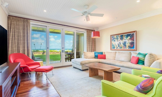 Kahuku Condo | Holiday Sale! Turtle Bay Villas 116 by Gather w/Shared Pool, Spa, Lanai & AC