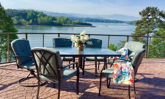 Dandridge House | Lake front & Smokey Mtn views sleeps 17. Weddings and large family gatherings.